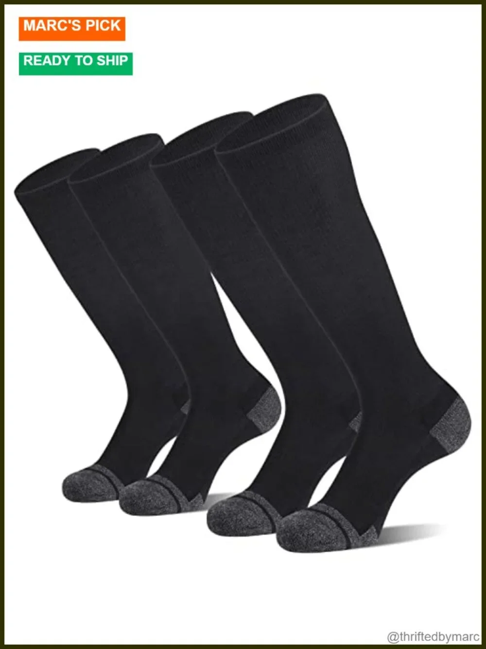 Over the Calf Knee High Athletic Socks for Baseball Soccer Moisture Wicking
